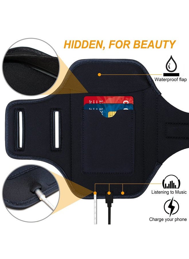 RUNBACH Armband for Galaxy Note 20/10+/9/8,Sweatproof Running Exercise Bag with Fingerprint Touch/Key Holder and Card Slot for Galaxy Note 20/10+/9/8(Black) - Image 5
