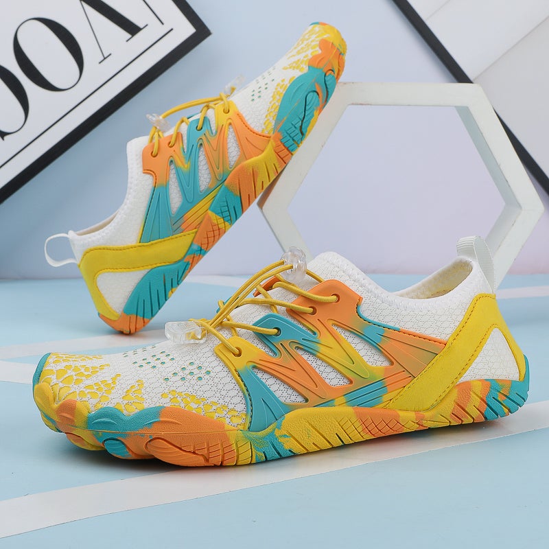 Treadmill Shoes Indoor Fitness Shoes Quiet Yoga Skipping Rope Skipping Shoes Women Strength Training Squat Shoes Men C313 yellow upgrade thickened bottom 