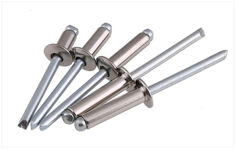 ORLOVA Fasteners, Rivets, Screws, Bolts, Nuts, Rivets M5 304 Stainless Steel Blind Rivets with Round Studs Decorative Studs 10pcs Sturdy and Durable (Shaft Length: M5 x 25mm) (Size : M5 x 12mm) (Color : - Image 2
