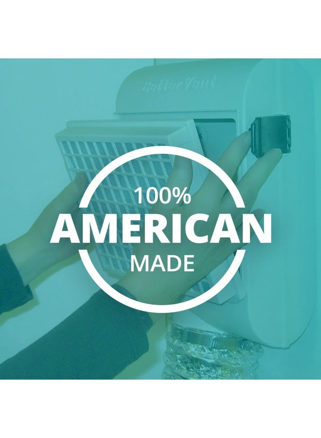 مجموعة تهوية مجفف الملابس الداخلية Bettervent مصنوعة في الولايات المتحدة الأمريكية لحماية جودة الهواء الداخلي وتوفير الطاقة مع فلتر شعر مجفف متفوق فقط للمجففات الكهربائية - Image 4