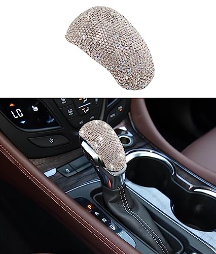 ZSJO Bling Crystal Shifter Gear Lever Accessories Compatible with Buick Envision 20172020Encore GX 20202023 Silver - Image 1