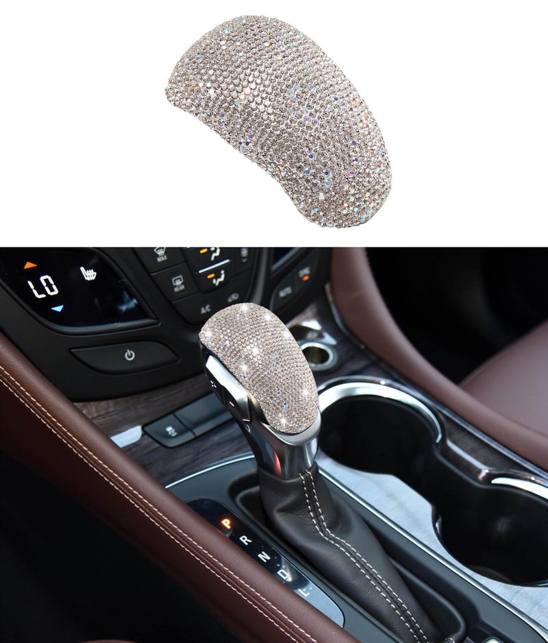 ZSJO Bling Crystal Shifter Gear Lever Accessories Compatible with Buick Envision 20172020Encore GX 20202023 Silver - Image 2