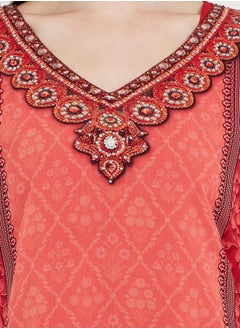 Maxim Creation Printed Georgette Kaftan with Studded Detail by Styli  - Image 3
