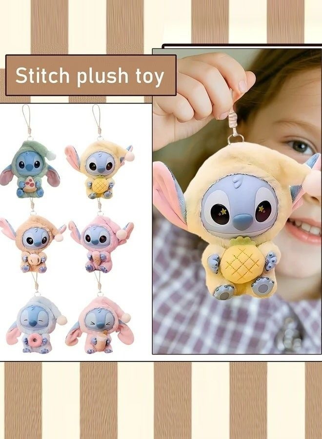 xppier Stitch Eat Something Before Sleep Collection Blind Box Plush Toy Keychain Single Box Vinyl Plush Toy Figure Model for Bag Decoration,Surprises Gifts for Friends and Family, Single Box - Image 5
