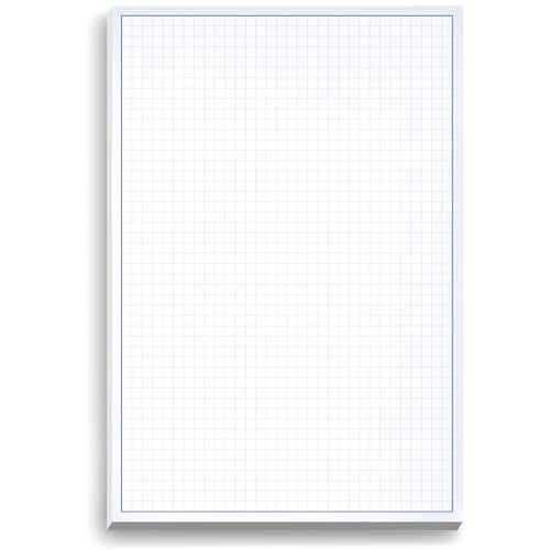 NextDayLabels Graph Paper Pad for Blueprint Drawings, Drafting, Engineering Drawing, and Planning - Graph Paper 8.5x14 Blueprint Quadrille Grid Paper Pads with Blue Lines, High Brightness 50 Sheets (1-Pack) - Image 1
