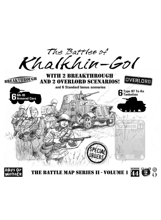 Days of Wonder Memoir '44 Battles of Khalkhin-Gol Board Game EXPANSION - Relive Epic Clashes of WWII's Eastern Front! Strategy Game for Kids & Adults, Ages 8+, 2 Players, 30-60 Min Playtime, Made by Days of Wonder - Image 1