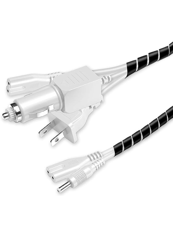 AGPtek غطاء سلك حلزوني من البولي إيثيلين 2 قطعة بطول 10 متر لحماية كابلات التلفاز وDVD والاستريو والهوائي والكمبيوتر (قطر 6 مم - طول 4 م، قطر 4 مم - طول 6 م، أسود) - Image 1