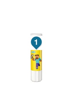 UHU Glue Stic Clear Minecraft Edition - Non-Toxic, Fast, Clean Adhesive for School, Office & Craft Projects – Large 21g, 1 Random Piece  - Image 4