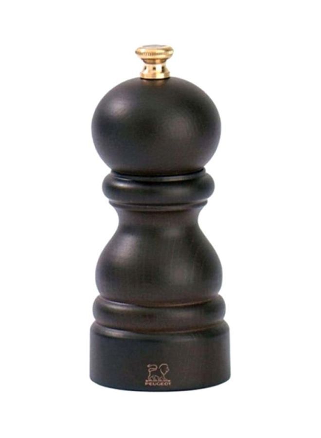 NIBEMINENT Paris Wooden Salt Mill Chocolate 12cm - Image 1