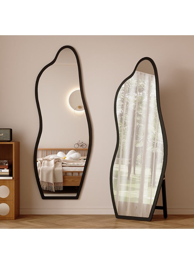 POWER Irregular full-length mirror, large asymmetrical floor mirror, suitable for living room, entryway, bedroom - Image 1