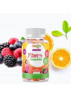 Vitacare Advanced Fiber 5gm Gummies, 60 Gummies, Tasty Prebiotic Fiber Gummies for Adults, High Fiber Supplement-Prebiotic Soluble Chicory Root for Immunity and Digestive Support- Non GMO- Halal - pzsku/ZCEB14369525D9C347F30Z/45/_/1740203376/45013e96-cc5e-4f57-9d96-630c3d746d68