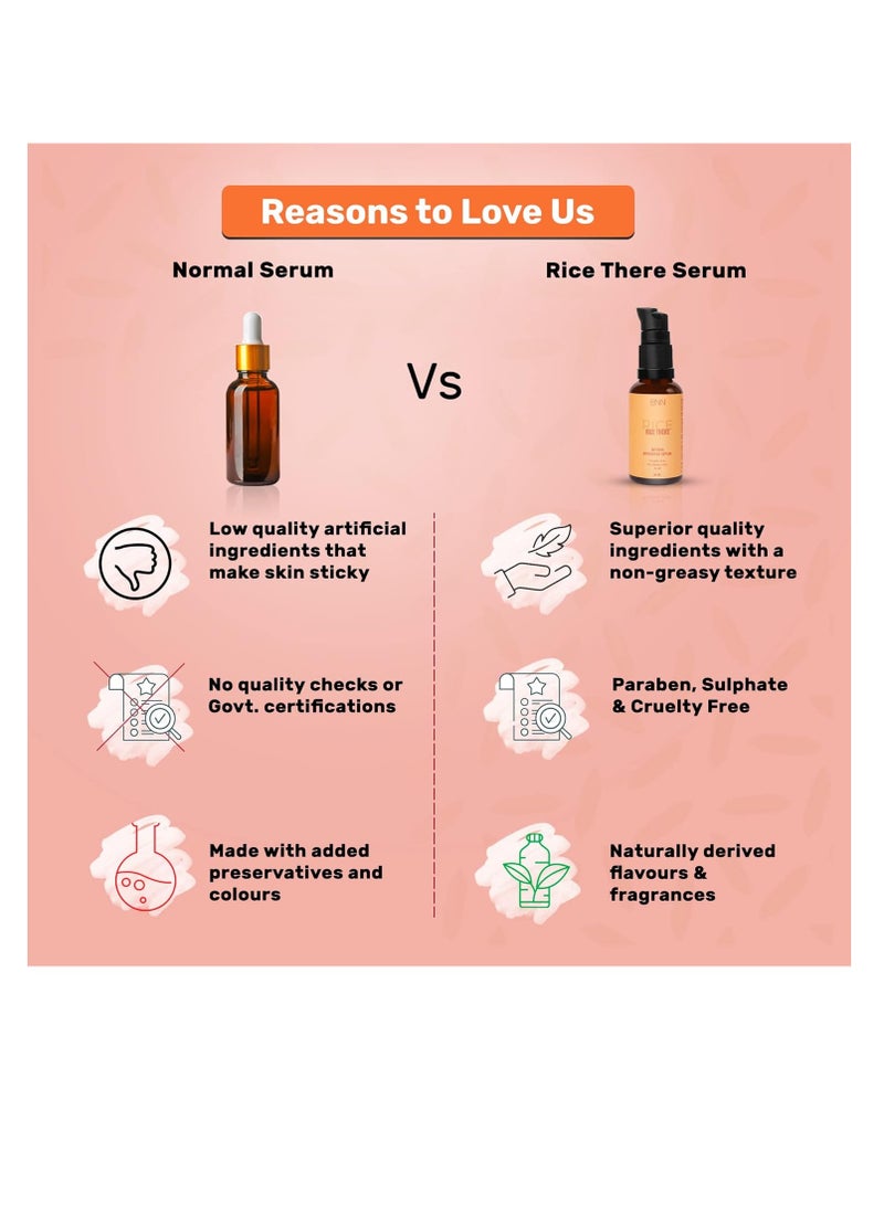 Enn Rice There Intense Hydrating Face Serum for Glowing Skin Lightweight Formula for Radiant Skin with Hyaluronic Acid for Skin Elasticity Anti Ageing 30ml - Image 5