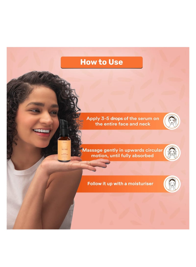 Enn Rice There Intense Hydrating Face Serum for Glowing Skin Lightweight Formula for Radiant Skin with Hyaluronic Acid for Skin Elasticity Anti Ageing 30ml - Image 2