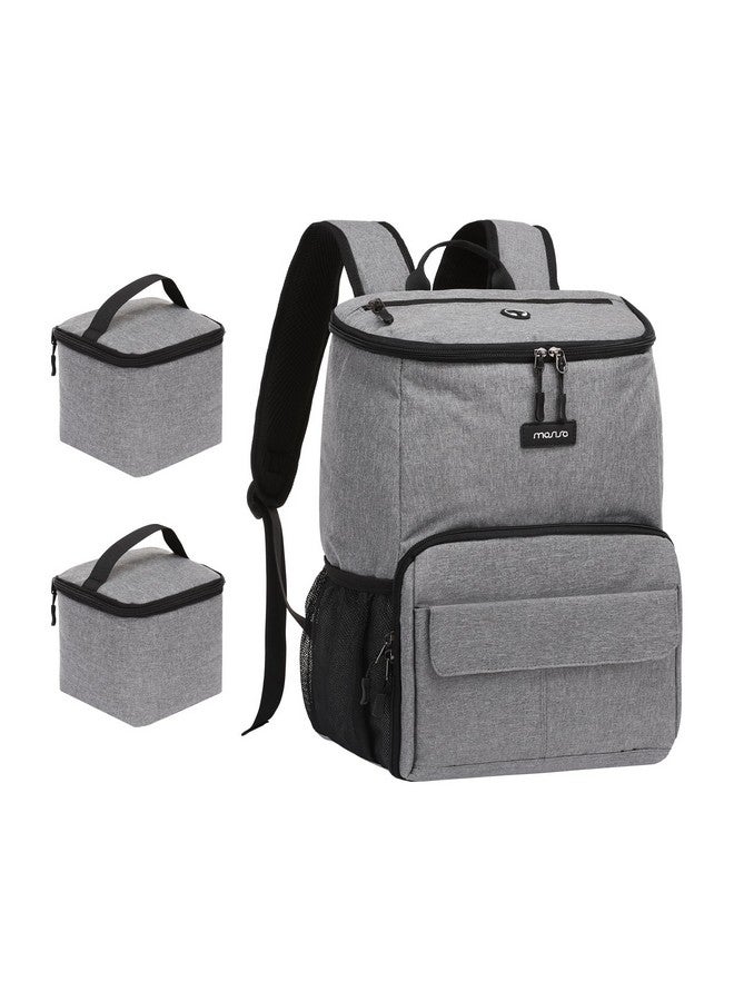 موسيسو حقيبة ظهر للسفر للكلاب من موسيسو، معتمدة من شركات الطيران لتنظيم مستلزمات الحيوانات الأليفة، حقيبة ظهر متعددة الجيوب لتخزين مستلزمات الحيوانات الأليفة مع سلتين لطعام الكلاب للسفر في عطلة نهاية الأسبوع، لون رمادي - Image 1