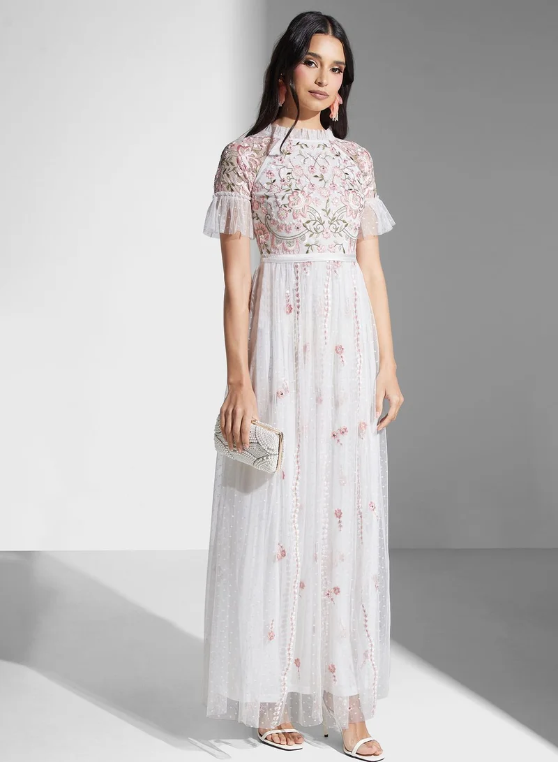 Frock and Frill Floral Printed Dress