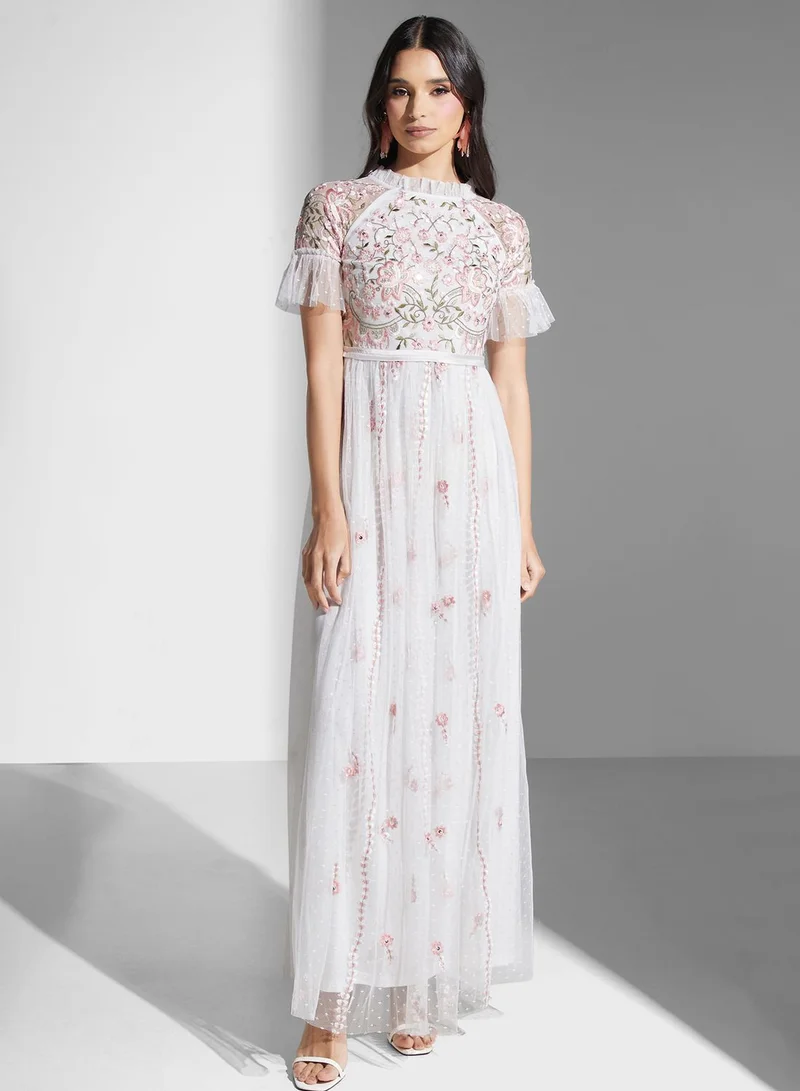 Frock and Frill Floral Printed Dress