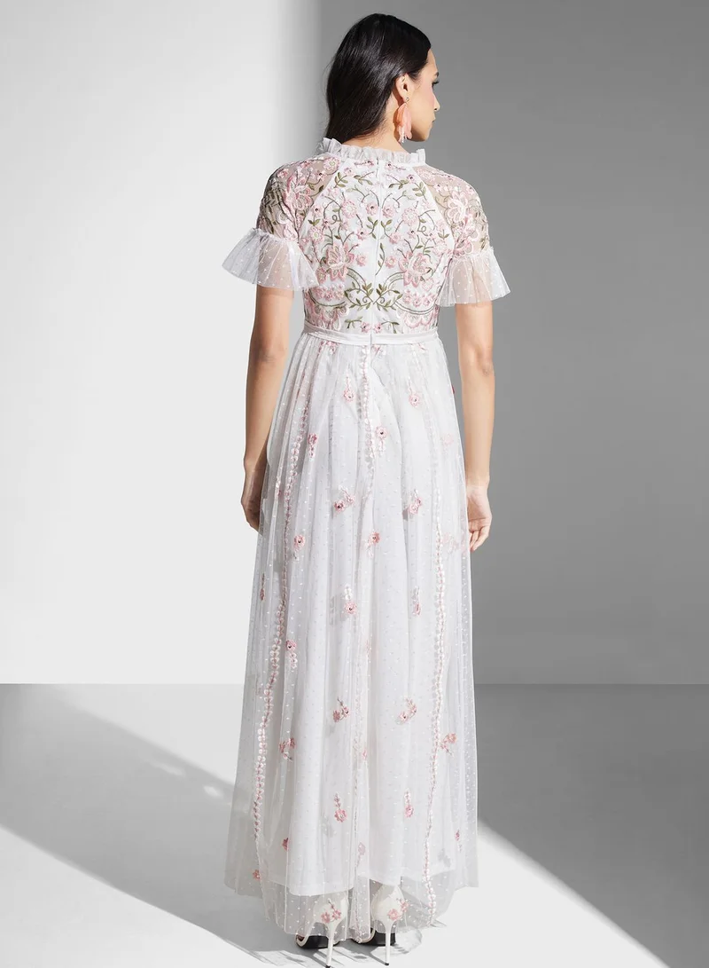 Frock and Frill Floral Printed Dress