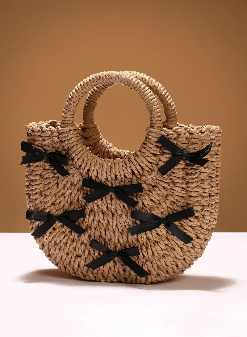 Bow Top Handle Bag