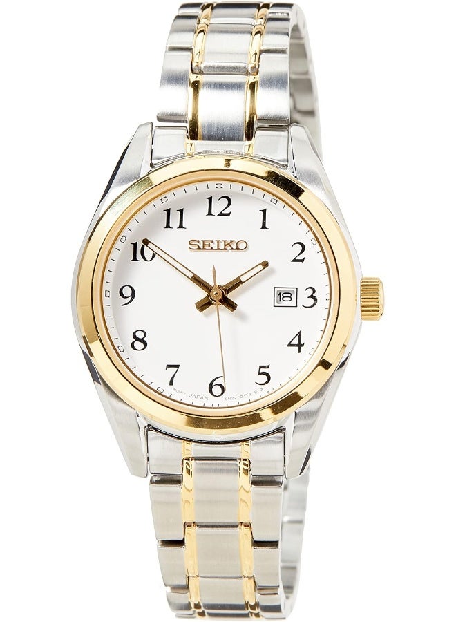 Seiko ساعة يد SUR466P1، بيضاء، سوار - Image 1