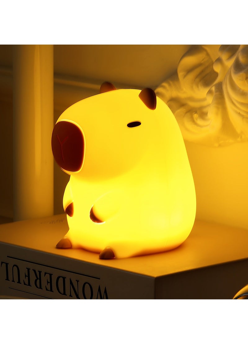 إيفرين 1 كابيبالا ليلة مصباح ، مصباح قرع ، رفيق النوم ، مصباح السرير مع كابل الناقل التسلسلي العام ، سيليكون المواد - Image 1