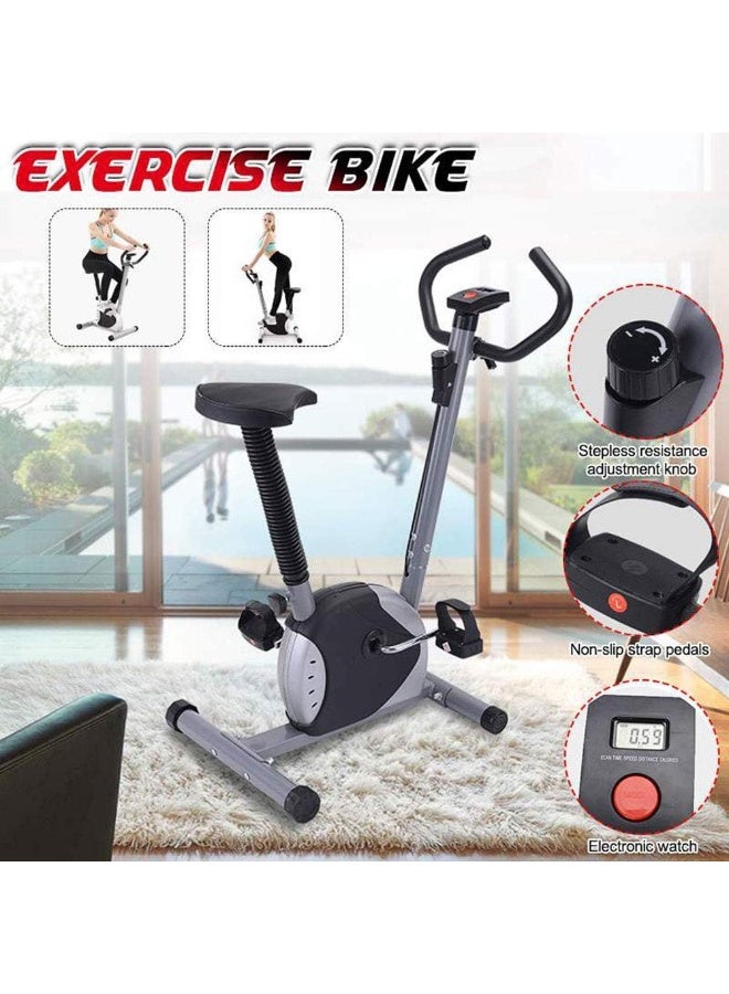 WALALLA Mini Exercise Bike Bike Trainer,Steel and Rubber Bike Pedal Exerciser Indoor Folding Bike Trainer Sturdy and Durable Bicycle Pedal Workout Fitness Equipment with LED Display - Image 2