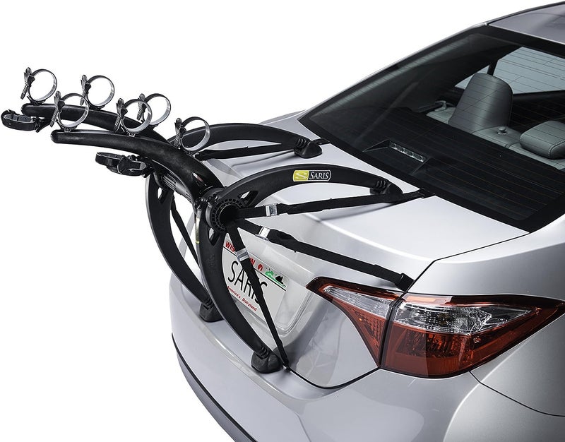 Saris Bones 3-Bike Trunk Rack Bicycle Carrier, Durable, Rust-Free, Anti-Sway Straps, Fits Most Vehicles, Made in USA, Arc-Based Design, 100% Recyclable Materials - Image 3