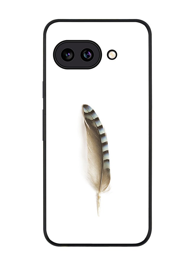 Stylizedd For Google Pixel 9a Case,Slim fit Camera Protection, Shockproof Thin Phone cover  - Lonely Feather