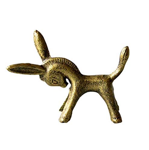 canjoyn Cast Iron Paperweight Garden Home Office Desk Decor Collection Animal Figurine (Donkey) - Image 5