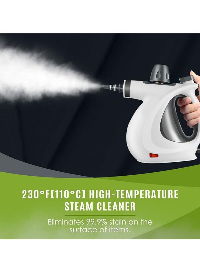 Arabest Pressurized Handheld Multi-Surface Natural Steam Cleaner with 12 pcs Accessories, Multi-Purpose Steamer for Home Use, Steamer for Cleaning Floor, Upholstery, Grout and Car  - Image 3