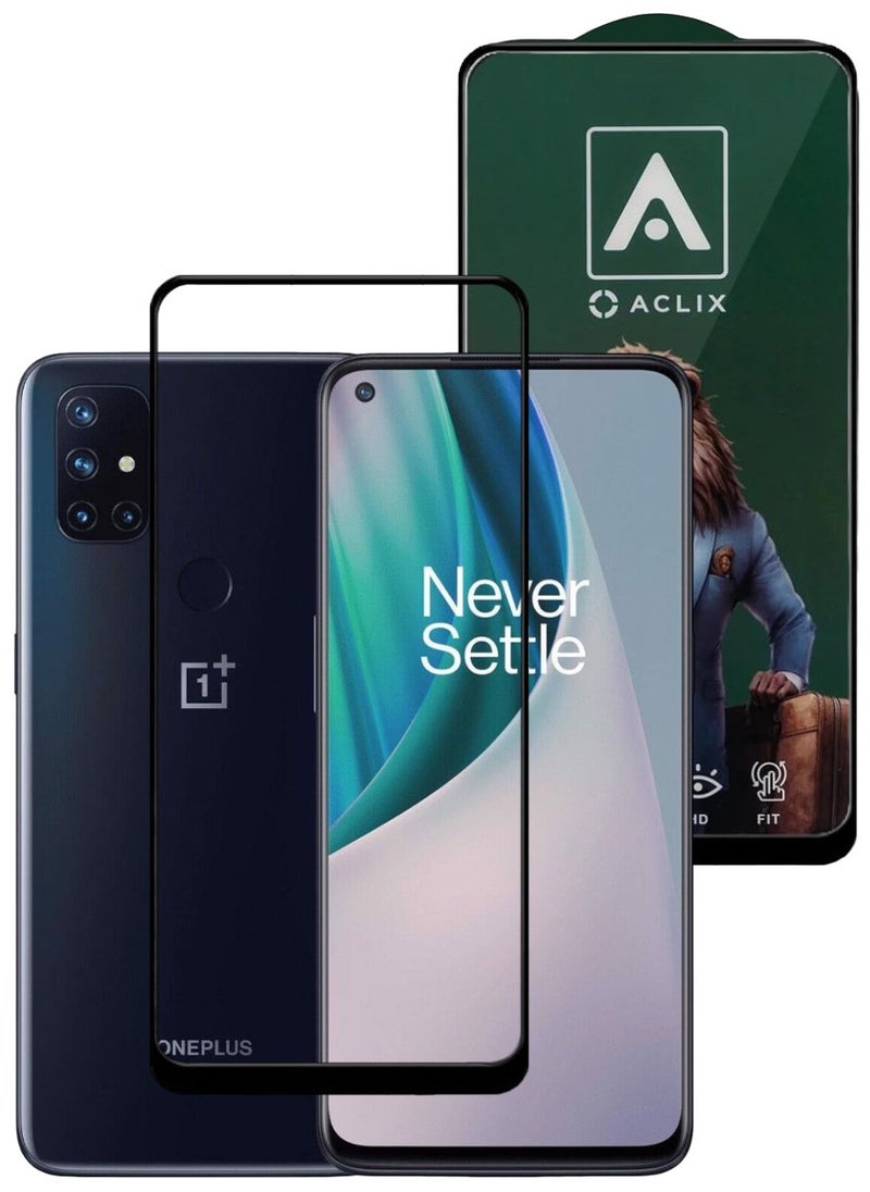 ACLIX Antistatic ESD Dustproof Premium Quality High Definition Tempered Glass Screen Protector Designed For OnePlus Nord N10 5G - Image 1