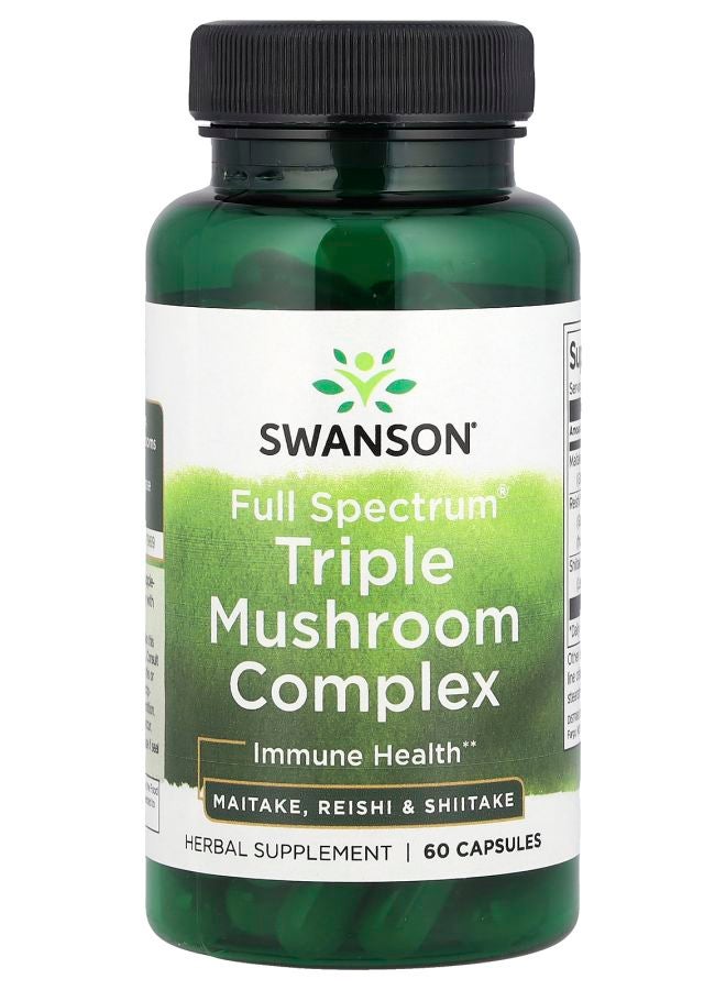 Full Spectrum® Triple Mushroom Complex 60 Capsules