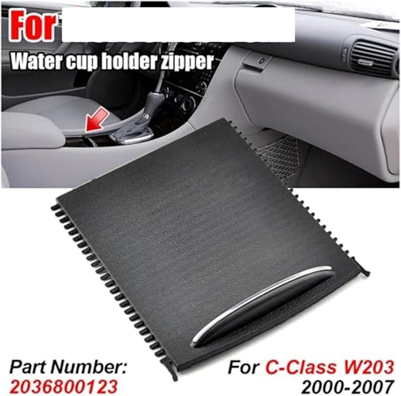 Yurefax Center Console Sliding Shutter Cover for C-Class W203 - Image 3