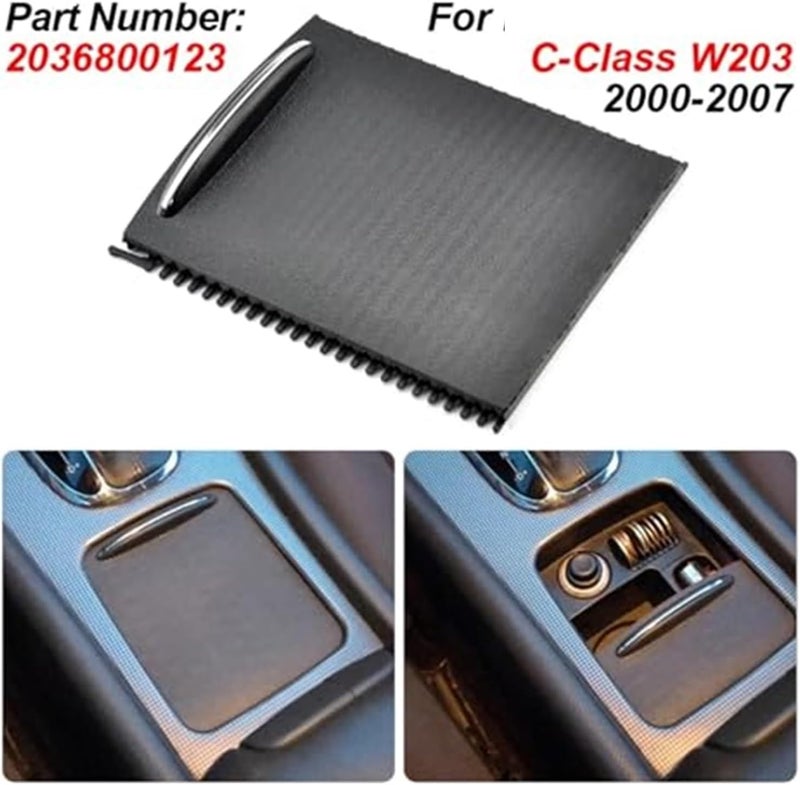 Yurefax Center Console Sliding Shutter Cover for C-Class W203 - Image 5