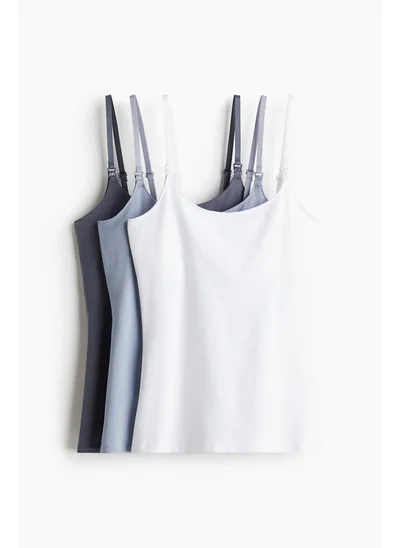 H&M MAMA 3-pack nursing vest tops