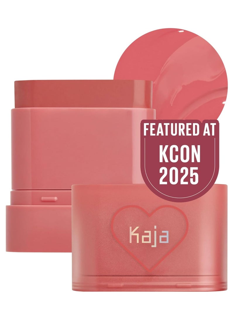 KAJA Dewy Bar Cheeks & Lip – Grapefruit Gelato- Creamy Blusher Stick with Vitamin & Hyaluronic Acid, Moisturizing & Easy Blend - Image 1