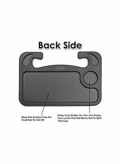 Excefore 1pcs Eating/Laptop car Steering Wheel Desk Black  - Image 4
