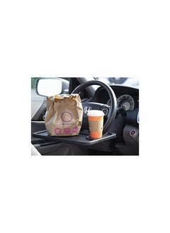 Excefore 1pcs Eating/Laptop car Steering Wheel Desk Black  - Image 2