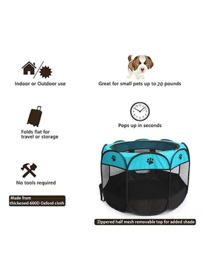 NKX Portable Cat House Folding Pet Dog Tent Puppy Playpen Fabric Pet Rabbit Fence - Image 3