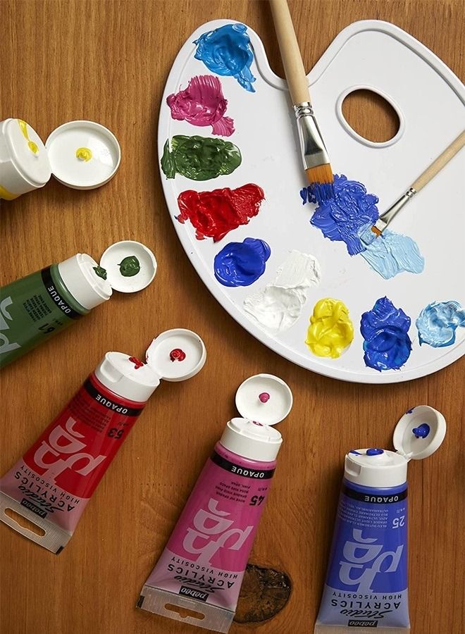 PEBEO STUDIO ACRYLICS HIGH VISCOSITY 100 ML ALIZARIN CRIMSON 54 - Image 2