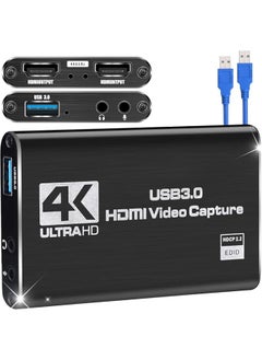Microware USB HDMI Video and Game Capture Card (USB 3.0 4K HDMI Capture Card)