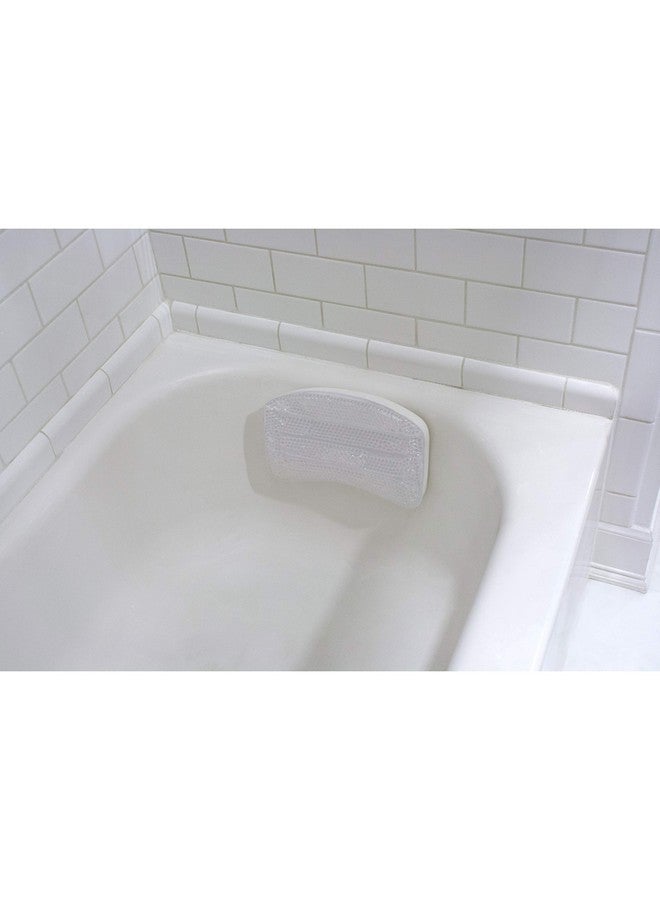 Bath Bliss Luxury Cooling Gel Beaded Bath Tub Pillow Suction Cup Backing Bathtub Experience Suction Cup Backing White - Image 3