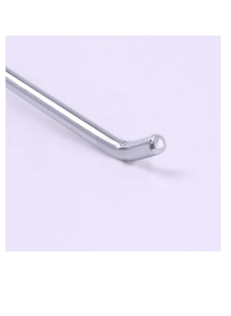 Metal Hangers 40Pcs Pegboard Hooks and Organizer Assortment Heavy Duty Metal Peg Board Shelving Hooks 20cm Stainless Steel S Hooks - Image 3