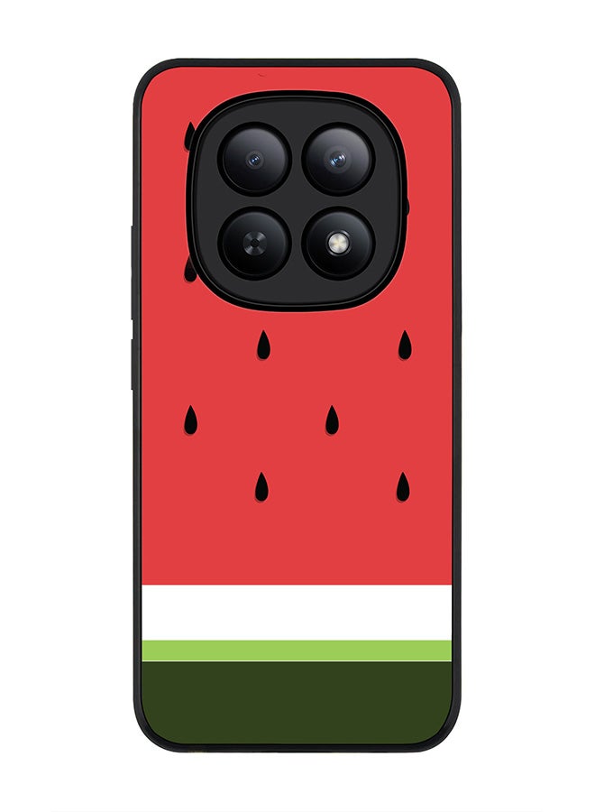 For Xiaomi Redmi Note 15 5G / Poco M8 Case,Slim fit Camera Protection, Shockproof Thin Phone cover  - Minimal Watermelon
