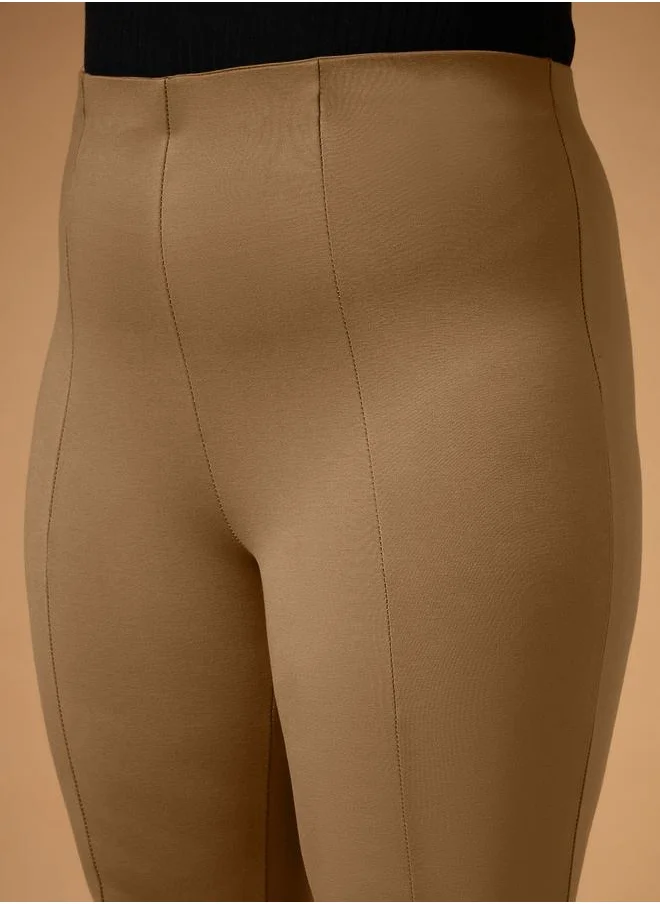 ساسافراس Plus Size Front Slit Detail Flared Pants by Styli