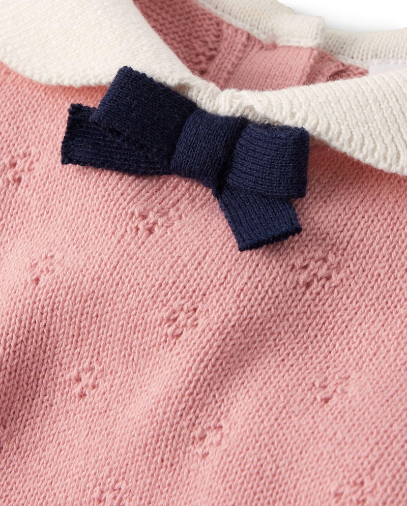 Gymboree,Girls,and Toddler Short Sleeve Pullover Sweater,Fuzzy Pink,12 Months,18 Months - Image 4