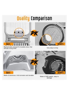 Y&D 1 Piece Stainless Steel Wire Egg Slicer For Eggs Strawberry Soft Fruit  - Image 4