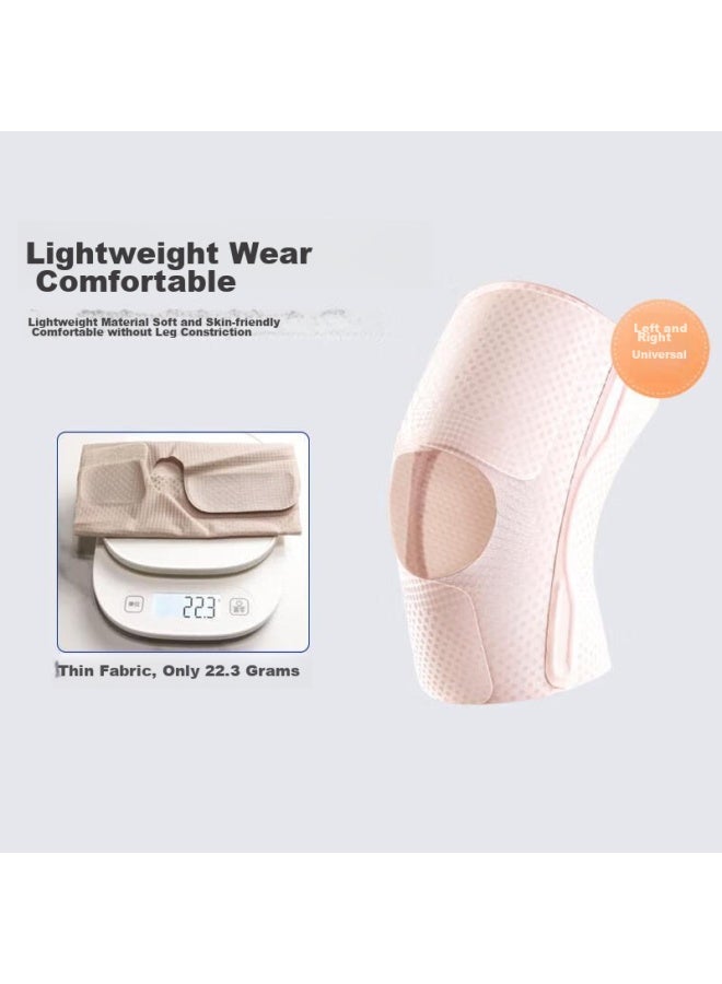 Zeamo Medical Ultra-thin Sports Knee Brace, Warm, For Meniscus Injury, Patella Protection, Hiking, Running, Knee Joint Support, Size L - Image 4