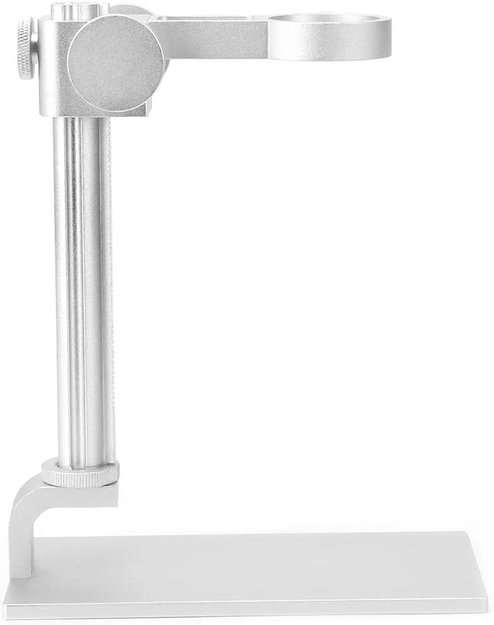 White Adjustable Aluminum Alloy Stand Bracket for USB Digital Microscopes - Image 2