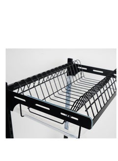 EMZJ 2-Tier Countertop Dish Drying Rack Drainer For Kitchen Organization Storage Shelf With Blade Holder (without chopsticks cage)  - Image 5