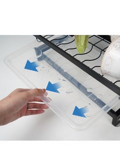 EMZJ 2-Tier Countertop Dish Drying Rack Drainer For Kitchen Organization Storage Shelf With Blade Holder (without chopsticks cage)  - Image 4